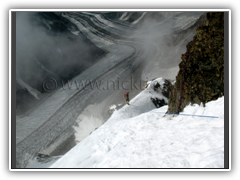 Descending from Camp III