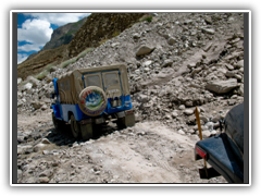 Jeep enroute to Askole