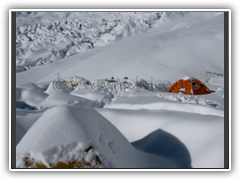 Base Camp after heavy snow