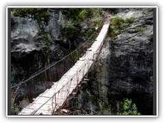 Bridge on trek down