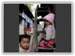 Children in Tatopani