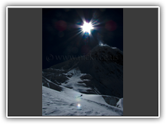 Climbers enrout to Camp I