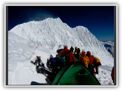 High winds in high Camp II