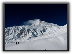 Manaslu viewed from Base Camp