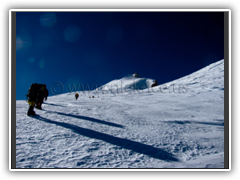The long way to the summit of Manaslu