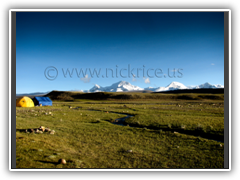 Shishapangma viewed from Chinese Base Camp