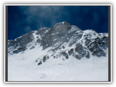 Shishapangma viewed enroute to Camp III