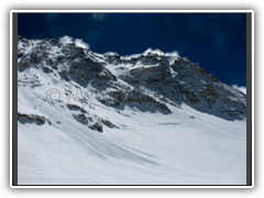 Shishapangma viewed enroute to Camp III