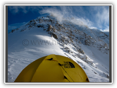 Camp III and summit route