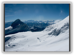 Looking toward Nepal. Cho Oyu and Everest in view. 