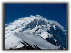 Shishapangma being blasted by wind from the south