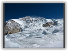 Shishapangma viewed from the penitentes