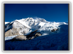 Shishapangma viewed from the penitentes